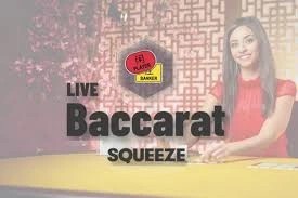 Baccarat Squeeze by Evolution, showcased at netwincasinó.it – game logo