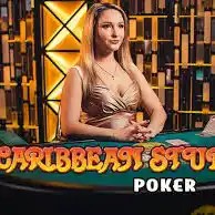 Caribbean Stud Poker slot visual from Evolution available on netwincasinó.it