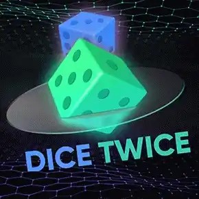 Dice Twice by Turbo Games, showcased at netwincasinó.it – game logo