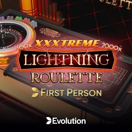First Person XXXtreme Lightning Roulette slot logo by Evolution at Netwin Casino