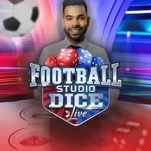 Official Live Dealer logo: Football Studio Dice by Evolution at Netwin Casino