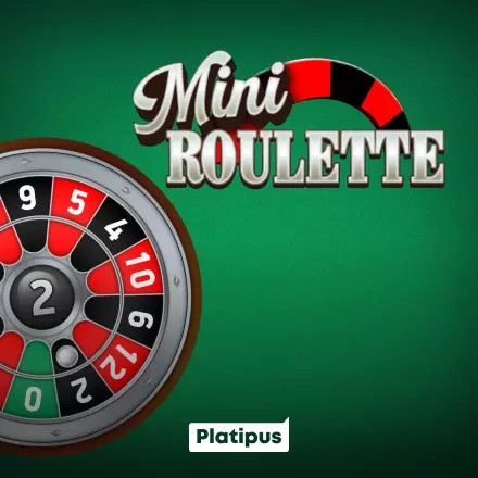 Mini Roulette online game logo by Platipus on netwincasinó.it