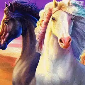 Megaways logo of Mustang Gold Megaways from Pragmatic Play at Netwin Casino