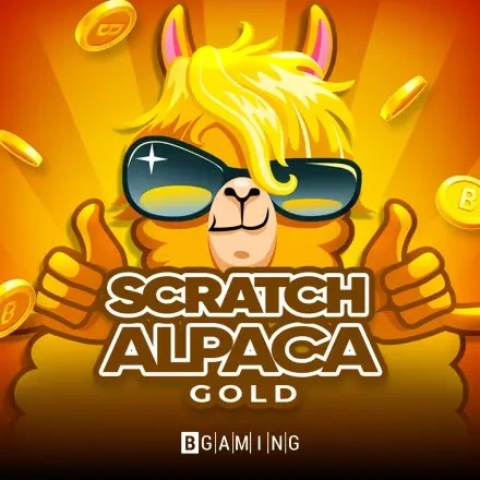 Scratch Alpaca Gold logo by BGAMING at Netwin Casino
