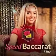 Speed Baccarat A online game logo by Evolution on netwincasinó.it
