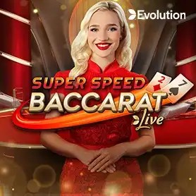 Super Speed Baccarat logo by Evolution at Netwin Casino